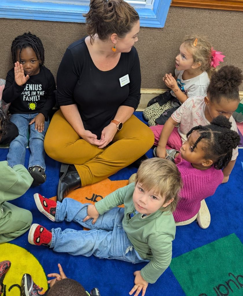 Pre-K students learning Business 101